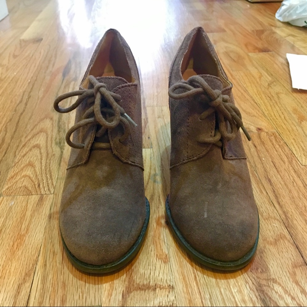 LUCKY BRAND purple suede booties